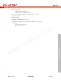 M0519VE3AE Datasheet Page 9