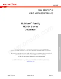 M0564VG4AE Datasheet Cover