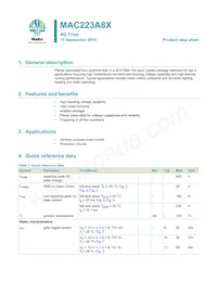 MAC223A8X Datasheet Copertura