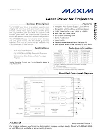 MAX3600ACTL+ Datasheet Cover