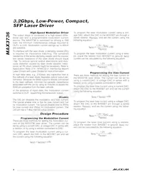 MAX3736ETE+T Datasheet Page 8