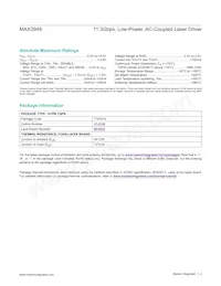MAX3949ETE+T Datasheet Page 2