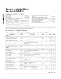 MAX4079CUG+T Datasheet Page 2