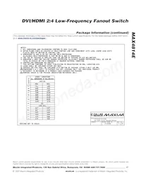 MAX4814EECB+T Datasheet Page 17