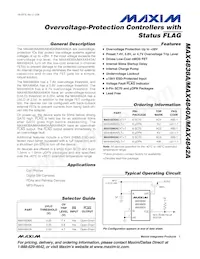 MAX4840AELT+ Datenblatt Cover