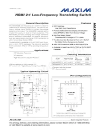 MAX4929EEEP+T Datenblatt Cover