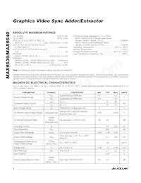 MAX9540EUI+T Datasheet Page 2