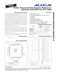 MAX9674ETI+T Datenblatt Cover