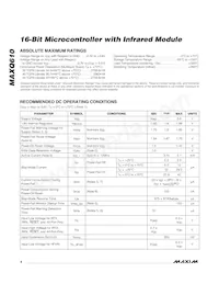 MAXQ610X-2016+ Datasheet Page 4