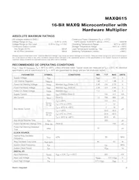 MAXQ615-F00+T Datasheet Pagina 2