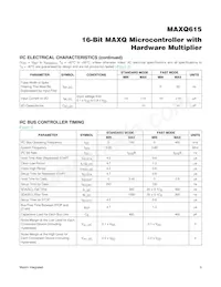 MAXQ615-F00+T數據表 頁面 6