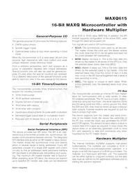 MAXQ615-F00+T數據表 頁面 12