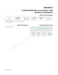 MAXQ615-F00+T Datasheet Page 19