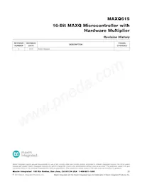 MAXQ615-F00+T Datasheet Page 20