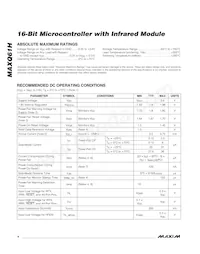 MAXQ61HX-2621+ Datasheet Page 4