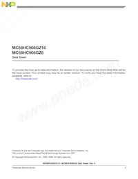 MC68908GZ8MFJE Datasheet Page 3