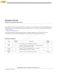 MC68HC705C9ACFBE數據表 頁面 3