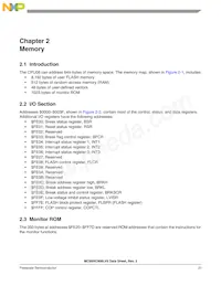 MC68HC908LV8CPBE Datasheet Page 21