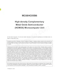 MC705B16NBE數據表 頁面 7