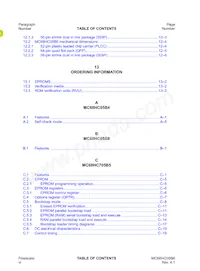 MC705B16NBE Datasheet Pagina 14
