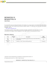 MC705L16CFUE數據表 頁面 3