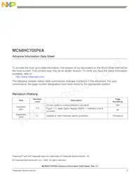 MC705P6ACDWER Datasheet Pagina 3