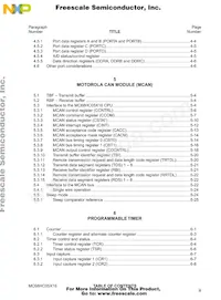MC705X32VFUE Datenblatt Seite 11