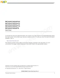 MC908AP8CFBER Datasheet Page 3