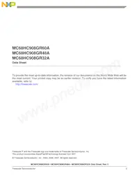 MC908GR32ACFUER Datasheet Pagina 3