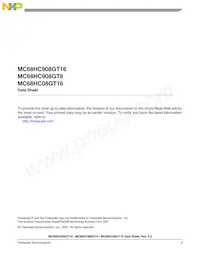 MC908GT8CBE Datasheet Page 3