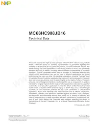 MC908JB16JDWE Datasheet Pagina 3
