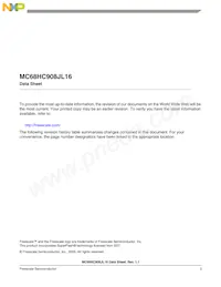 MC908JL16CDWER Datasheet Page 3