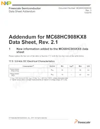 MC908KX8VDWE Datasheet Copertura