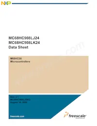 MC908LK24CPBE Datenblatt Cover