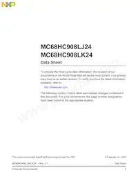 MC908LK24CPBE Datasheet Page 3