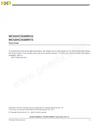 MC908MR16VBE數據表 頁面 3