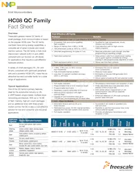 MC908QC8CDXER Datasheet Copertura