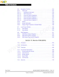 MC908SR12MFAE數據表 頁面 12