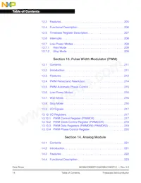 MC908SR12MFAE數據表 頁面 14