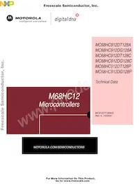 MC912DT128CCPVE Datenblatt Cover
