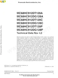 MC912DT128CCPVE數據表 頁面 3