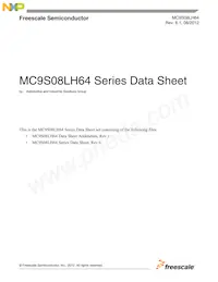 MC9S08LH36CLK Datenblatt Cover