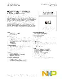 MC9S08SU16VFK Datasheet Cover