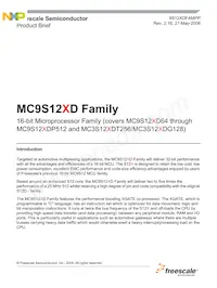 MC9S12XDT512CAAR數據表 封面