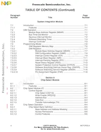 MCF5206CAB25A Datasheet Page 11