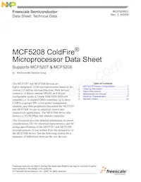 MCF5208CVM166J數據表 封面