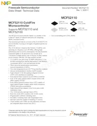 MCF52110CVM80J Datenblatt Cover