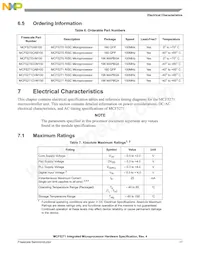 MCF5271CVM150J Datasheet Page 17