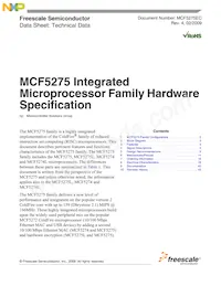 MCF5275LCVM166J數據表 封面