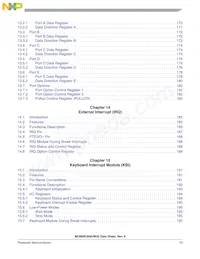 MCHC908JW32FAE數據表 頁面 15